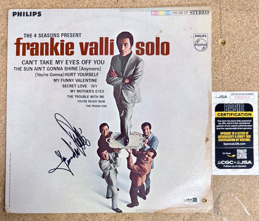 Frankie Valli Signed Of The (4) Four Seasons Solo 1967 Vinyl With JSA COA - for just $150! 