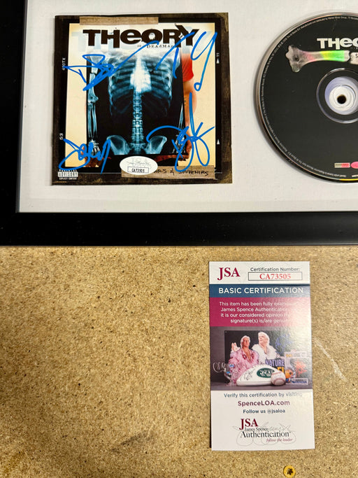Theory Of A Deadman Complete Band Signed Scars & Souvenirs Framed CD Booklet With JSA COA - for just $120! 
