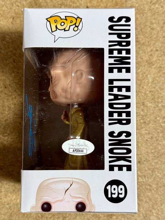 Andy Serkis Signed Star Wars Supreme Leader Snoke Funko Pop! #199 With JSA COA - for just $140! 
