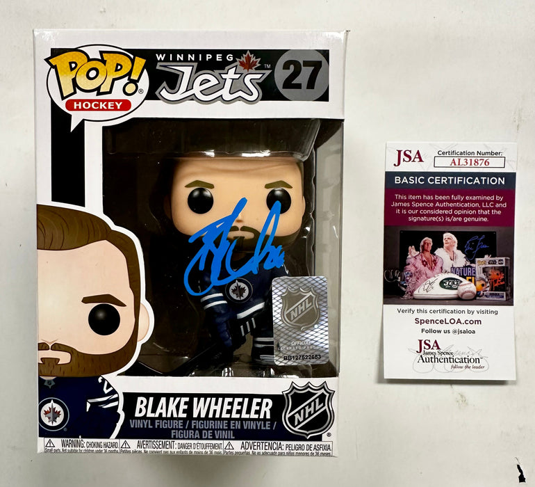 Blake Wheeler Signed NHL Winnipeg Jets Funko Pop! #27 With Exclusive JSA COA - for just $135! 