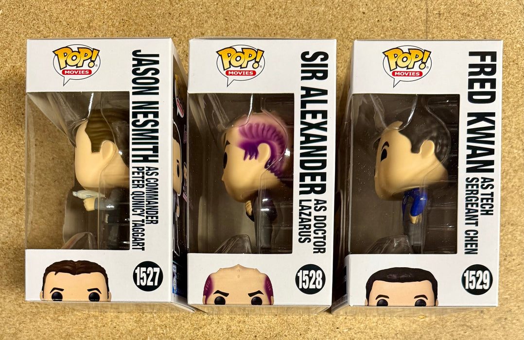 Funko Pop! Movies Jason Nesmith As Commander Peter Quincy Taggart, Sir Alexander As Doctor Lazarus & Fred Kwan as Tech Sergeant Chen Galaxy Quest Set Of 3 - for just $35! 