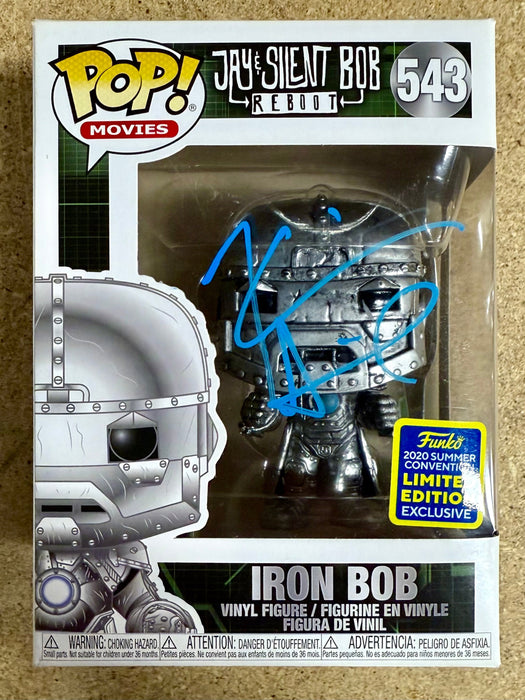 Kevin Smith Signed Iron Bob Funko Pop! #543 Jay And Silent Bob Reboot SDCC 2020 Exclusive With JSA COA - for just $85! 