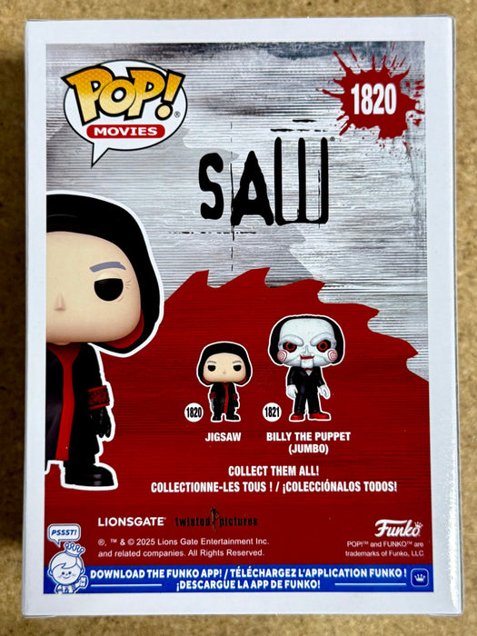 Funko Pop! Movies Hooded Jigsaw #1820 Saw Horror 2025 Serial Killer - for just $13! 