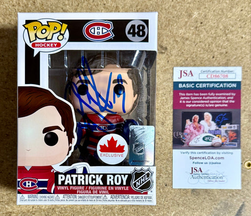 Patrick Roy Signed NHL Montreal Canadiens Funko Pop! Exclusive #48 With JSA COA - for just $300! 