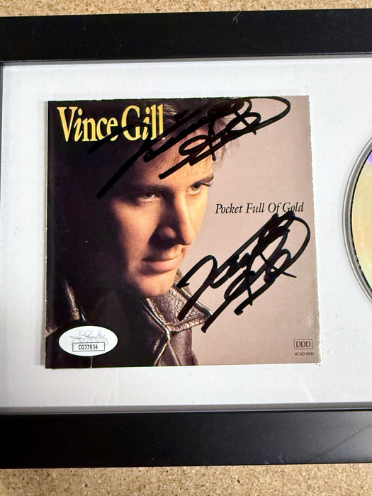 Vince Gill Framed & Signed “Pocket Full Of Gold” (1991) CD Booklet With JSA COA - for just $150! 