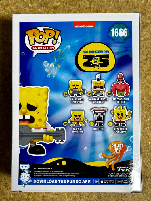 Funko Pop! Animation Ripped Pants Spongebob #1666 SquarePants 25 Years 2024 - for just $13! 
