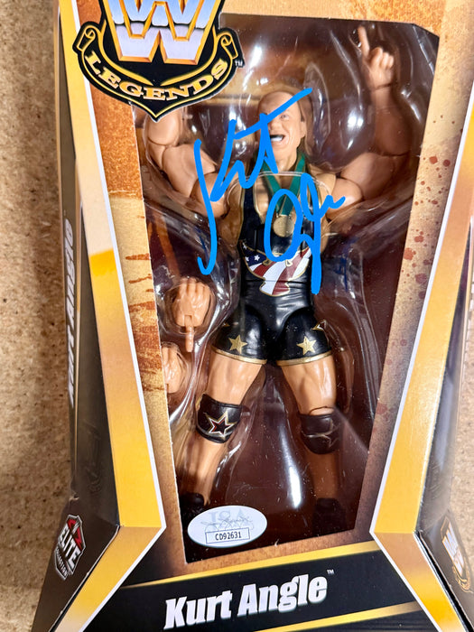 Kurt Angle Signed Mattel WWE Legends Elite Figure Series 26 With JSA COA - for just $75! 