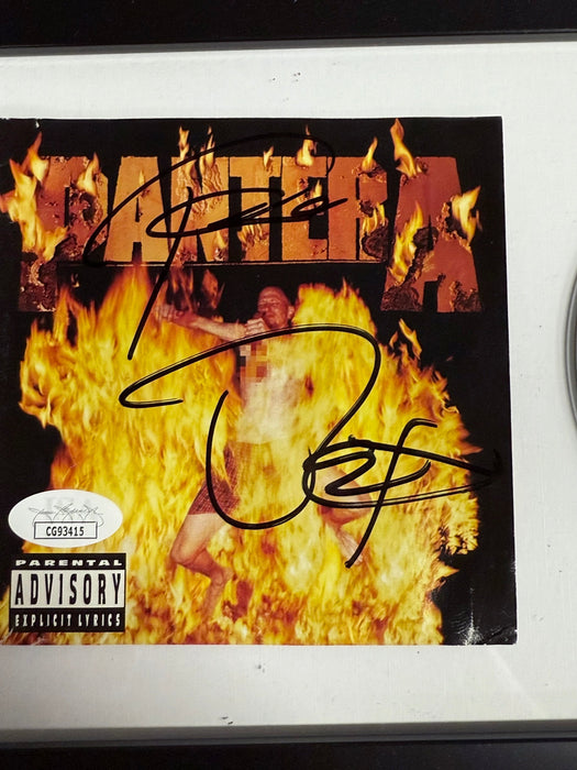 Pantera Phil Anselmo & Rex Brown Signed “Reinventing The Steel” Framed CD With JSA COA - for just $350! 