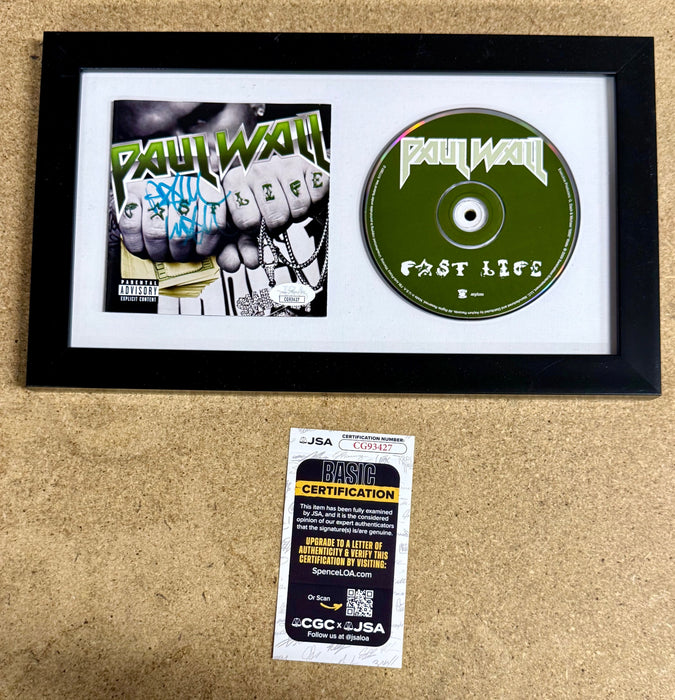 Rapper Paul Wall Signed “Fast Life” (2009) Framed CD With JSA COA - for just $150! 