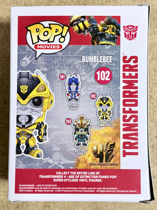Funko Pop! Movies Autobot Bumblebee #102 Transformers Age Of Extinction 2014 Vaulted - for just $35! 