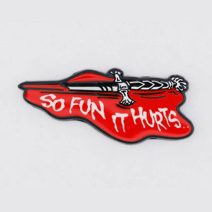 Foam Brain Games: Enamel Pin - Dungeon Crawler Carl - So Fun It Hurts - for just $12! 