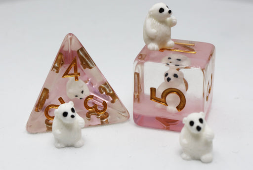 Pink Polar Bear RPG Dice Set - for just $16.99! 