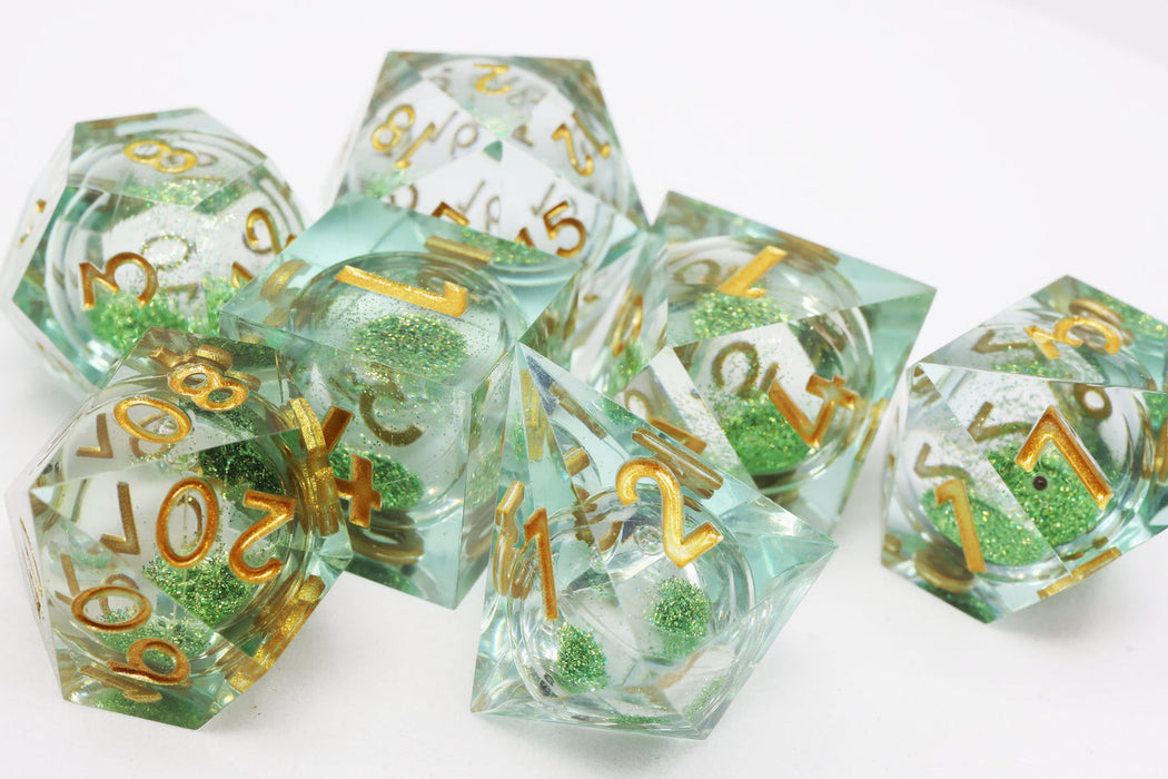 Sharp-Edged Liquid Core RPG Dice Set - for just $54.99! 