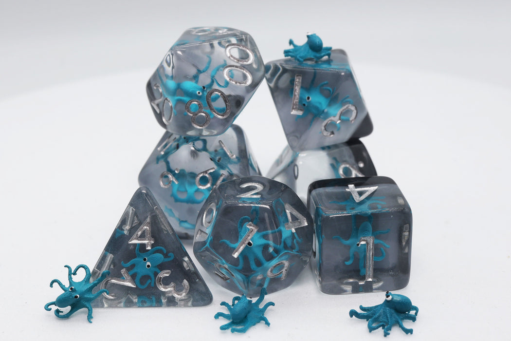 Teal Octopus RPG Dice Set - for just $16.99! 
