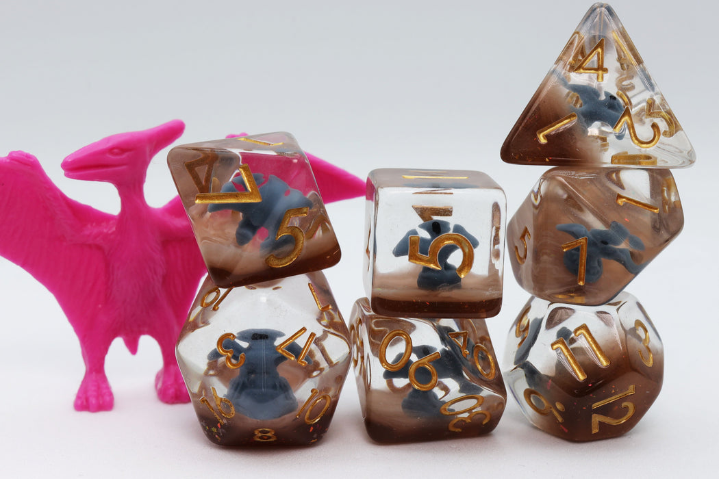Blue Pterodactyl RPG Dice Set - for just $16.99! 