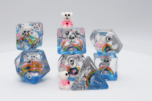 Rainbow & Teddy RPG Dice Set - for just $16.99! 