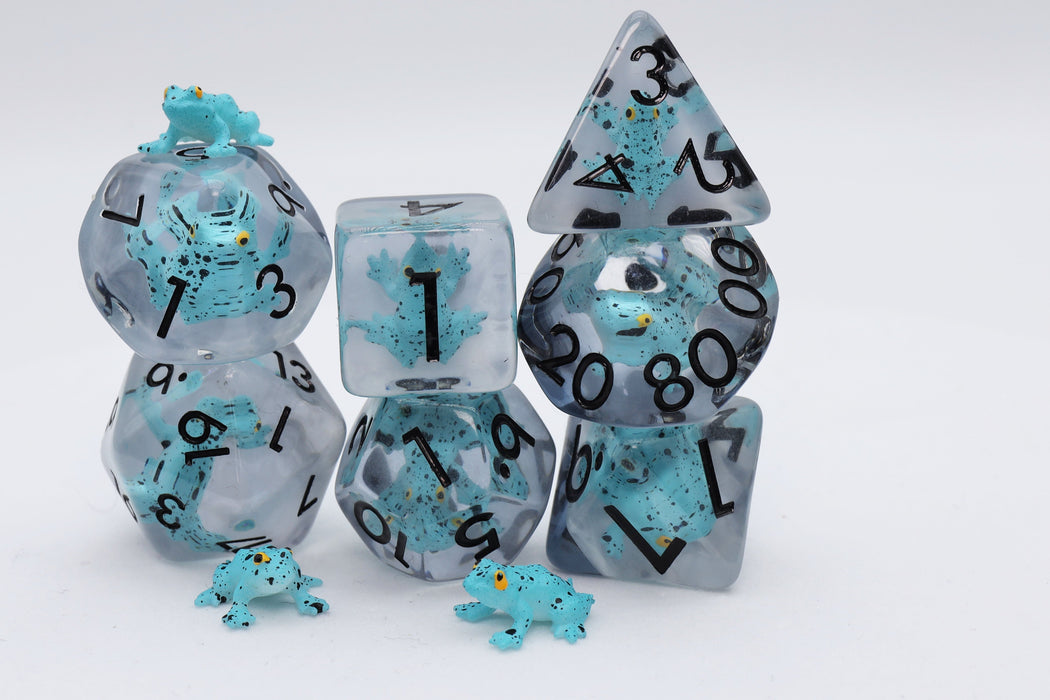 Blue Poison Frog RPG Dice Set - for just $16.99! 