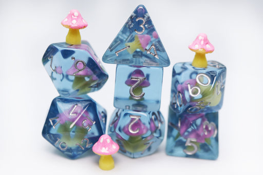Pink Mushroom RPG Dice Set - for just $16.99! 