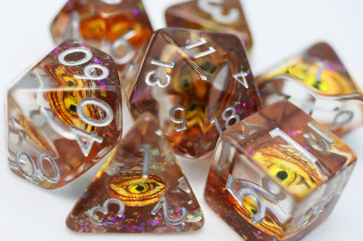 Golden Dragon Eye RPG Dice Set - for just $15.99! 