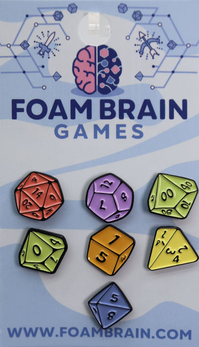 Foam Brain Games - Mini Pins: Dice Set - for just $24.99! 