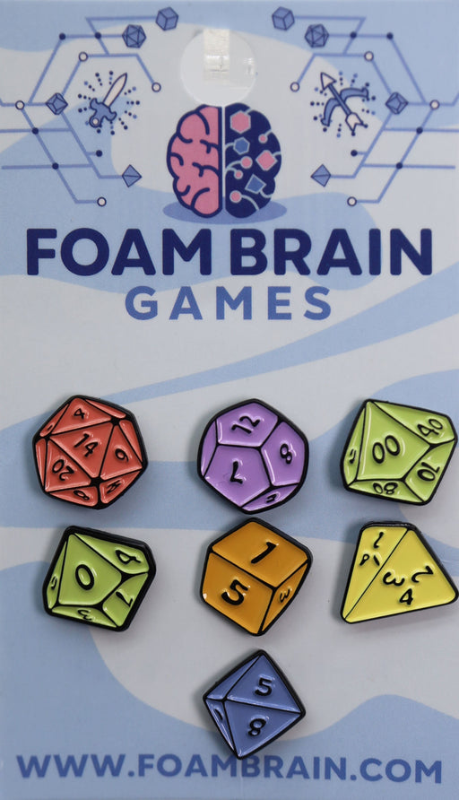Foam Brain Games - Mini Pins: Dice Set - for just $24.99! 