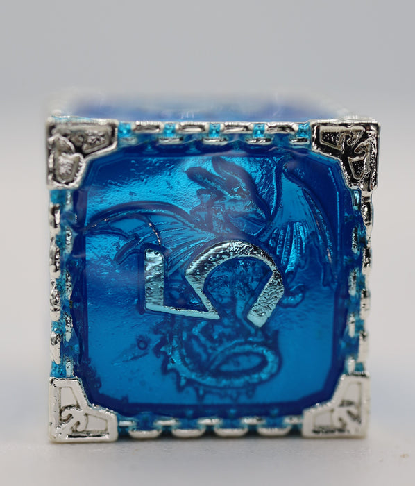 Chained Dragon: Oceanus - Metal RPG Dice Set - for just $44.99! 