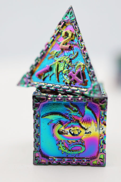 Chained Dragon: Mystic - Metal RPG Dice Set - for just $44.99! 