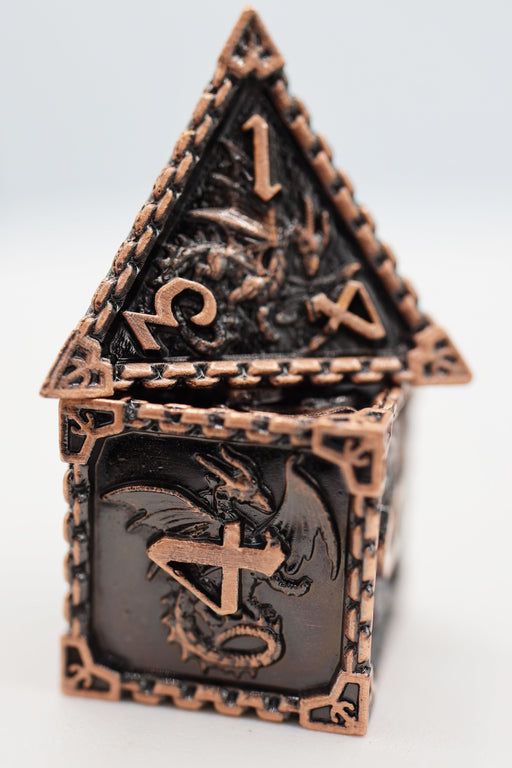Chained Dragon: Copper - Metal RPG Dice Set - for just $44.99! 