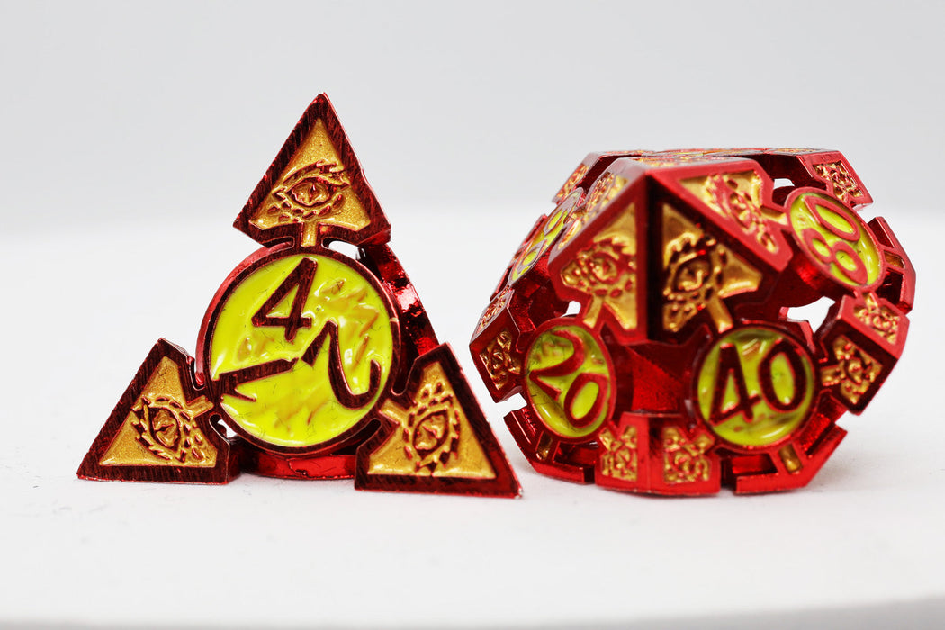 Oculus: Wide Awake - Metal RPG Dice Set - for just $64.99! 