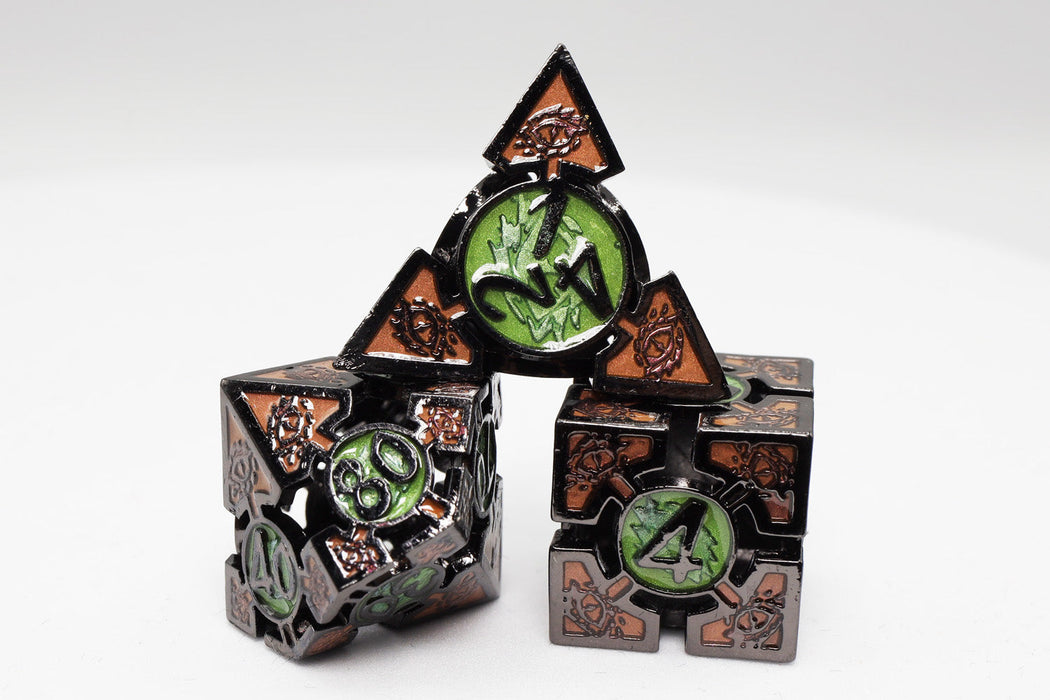Oculus: Mesmerizing - Metal RPG Dice Set - for just $64.99! 