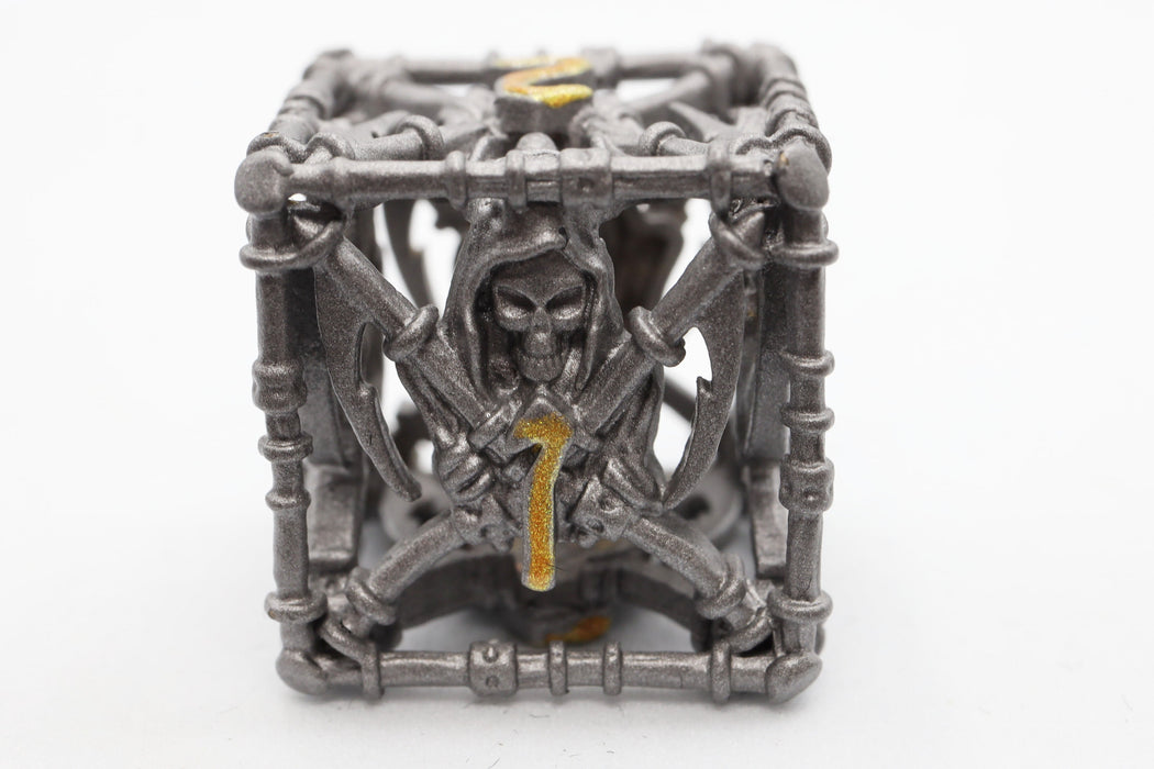 Grim Scythe: Grey - Metal RPG Dice Set - for just $64.99! 