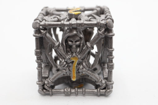 Grim Scythe: Grey - Metal RPG Dice Set - for just $64.99! 
