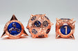 Meteor Storm: Copper-Lit Space - Metal RPG Dice Set - for just $46.99! 