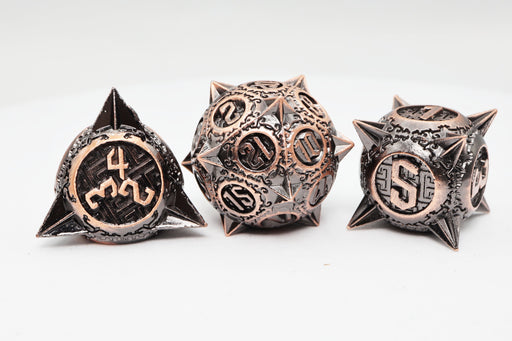 Meteor Storm: Copper Asteroid - Metal RPG Dice Set - for just $46.99! 