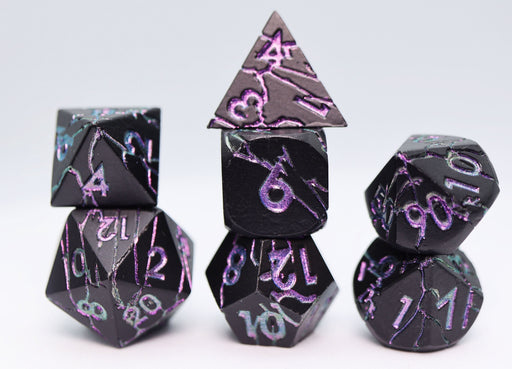 Purple Lightning - Metal RPG Dice Set - for just $46.99! 
