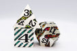 Into the Mines: Platinum with Rainbow Mica - Metal RPG Dice Set - for just $49.99! 