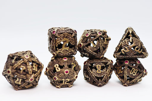 Trees of Virtue: Tree of Compassion - Hollow Metal RPG Dice Set - for just $64.99! 