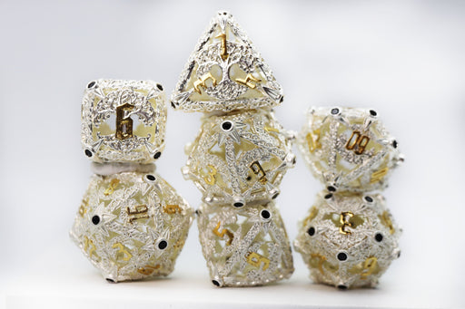 Trees of Virtue: Tree of Mercy - Hollow Metal RPG Dice Set - for just $64.99! 