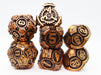 Airship Gears: Drifting Dirigible - Metal RPG Dice Set - for just $44.99! 