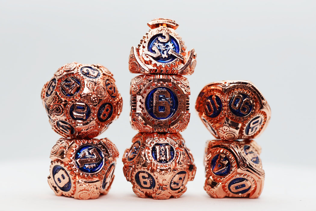 Airship Gears: Hydro Hybrid - Metal RPG Dice Set - for just $44.99! 