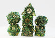 Floral Starburst: Frosted Undergrowth - Metal RPG Dice Set - for just $44.99! 