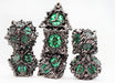 Floral Starburst: Midnight Forest - Metal RPG Dice Set - for just $44.99! 