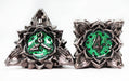 Floral Starburst: Midnight Forest - Metal RPG Dice Set - for just $44.99! 