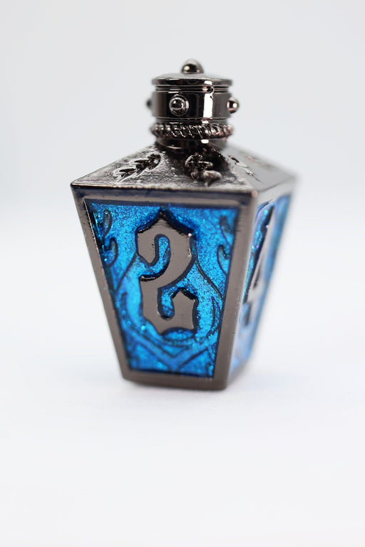 Moonlit Lantern: Midnight Frostfire - Metal RPG Dice Set - for just $44.99! 