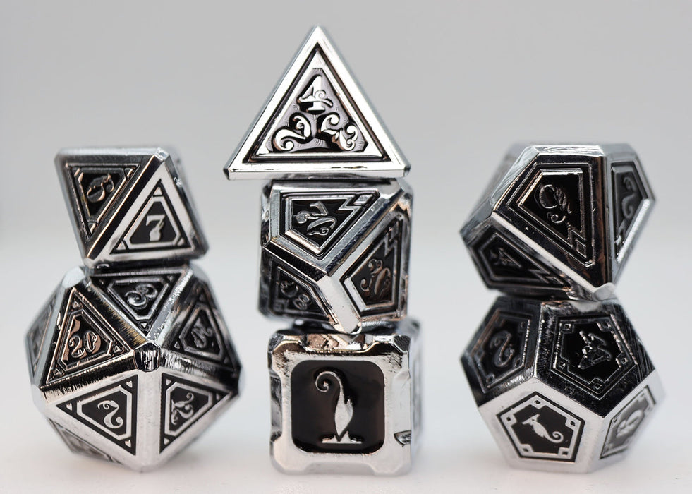Alchemist Metals: Necrotic - Metal RPG Dice Set - for just $44.99! 