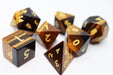 Tiger's Eye - Engraved with Gold RPG Dice Set - for just $94.99! 