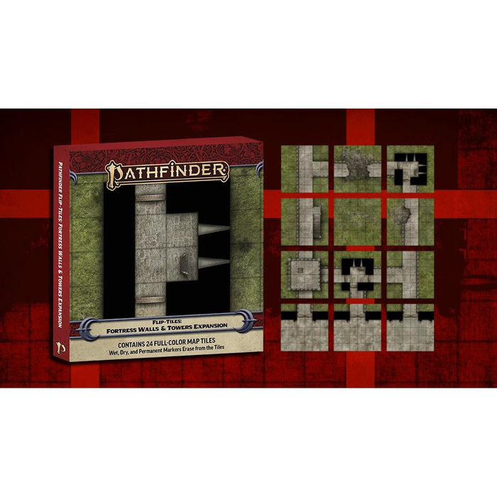 Pathfinder: Flip-Tiles - Fortress Walls & Towers Expansion - Just $19.99! Shop now at Retro Gaming of Denver