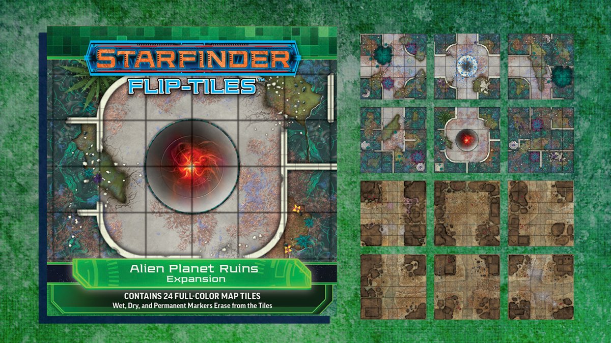 Starfinder: Flip-Tiles - Alien Planet Ruins Expansion - for just $19.99! 
