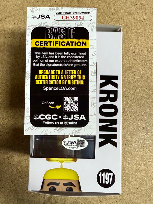 Patrick Warburton Signed Disney Kronk as Angel From The Emperors New Groove Vaulted Funko Pop! #1197 WonderCon 2022 Exclusive With JSA COA - for just $135! 