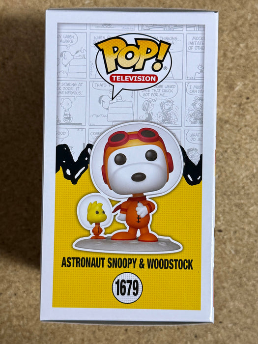 Funko Pop! Television Astronaut Snoopy With Woodstock #1679 Peanuts 2024 - for just $13! 